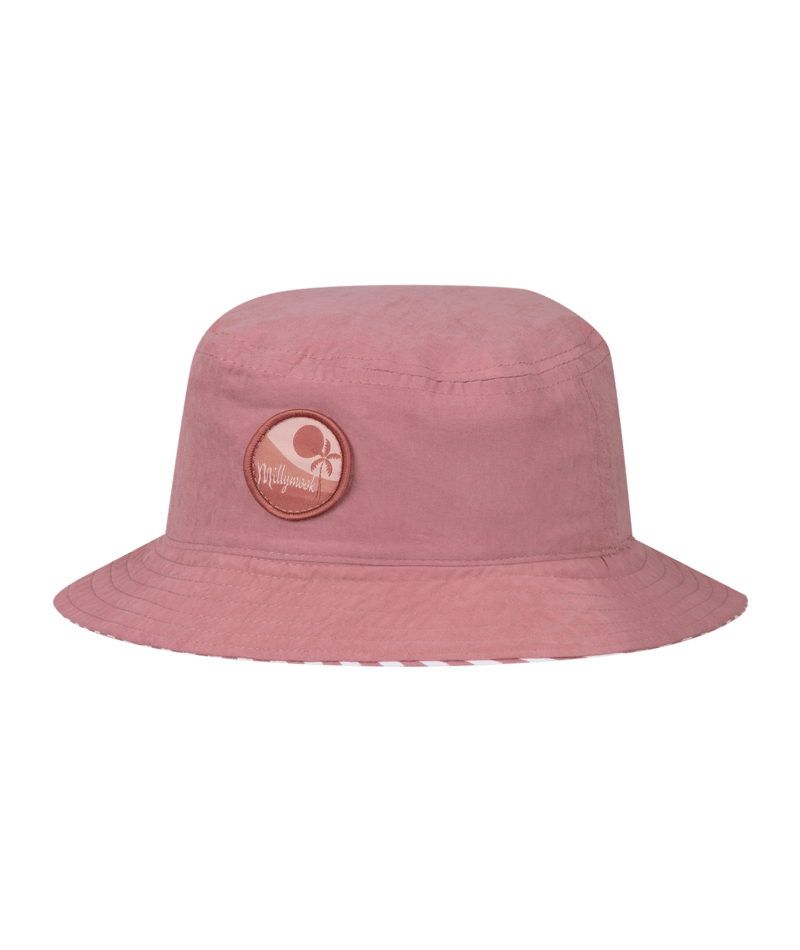 Millymook Girls Bucket Hat - Amber With White Stripes - Lisa